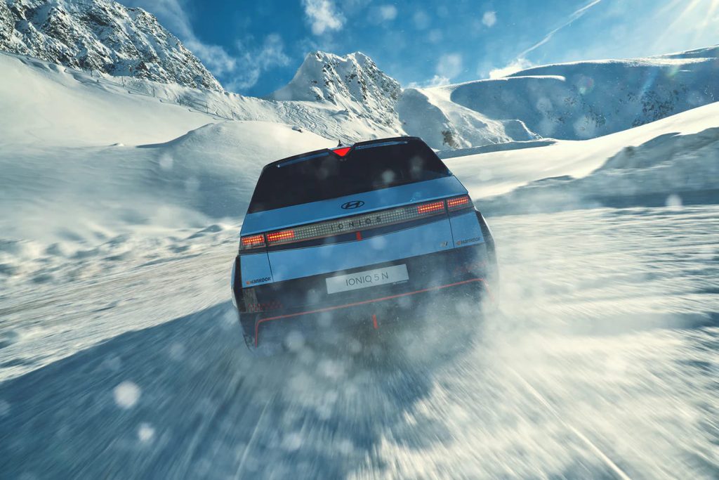 Hyundai Ioniq 5 ziemas laikā