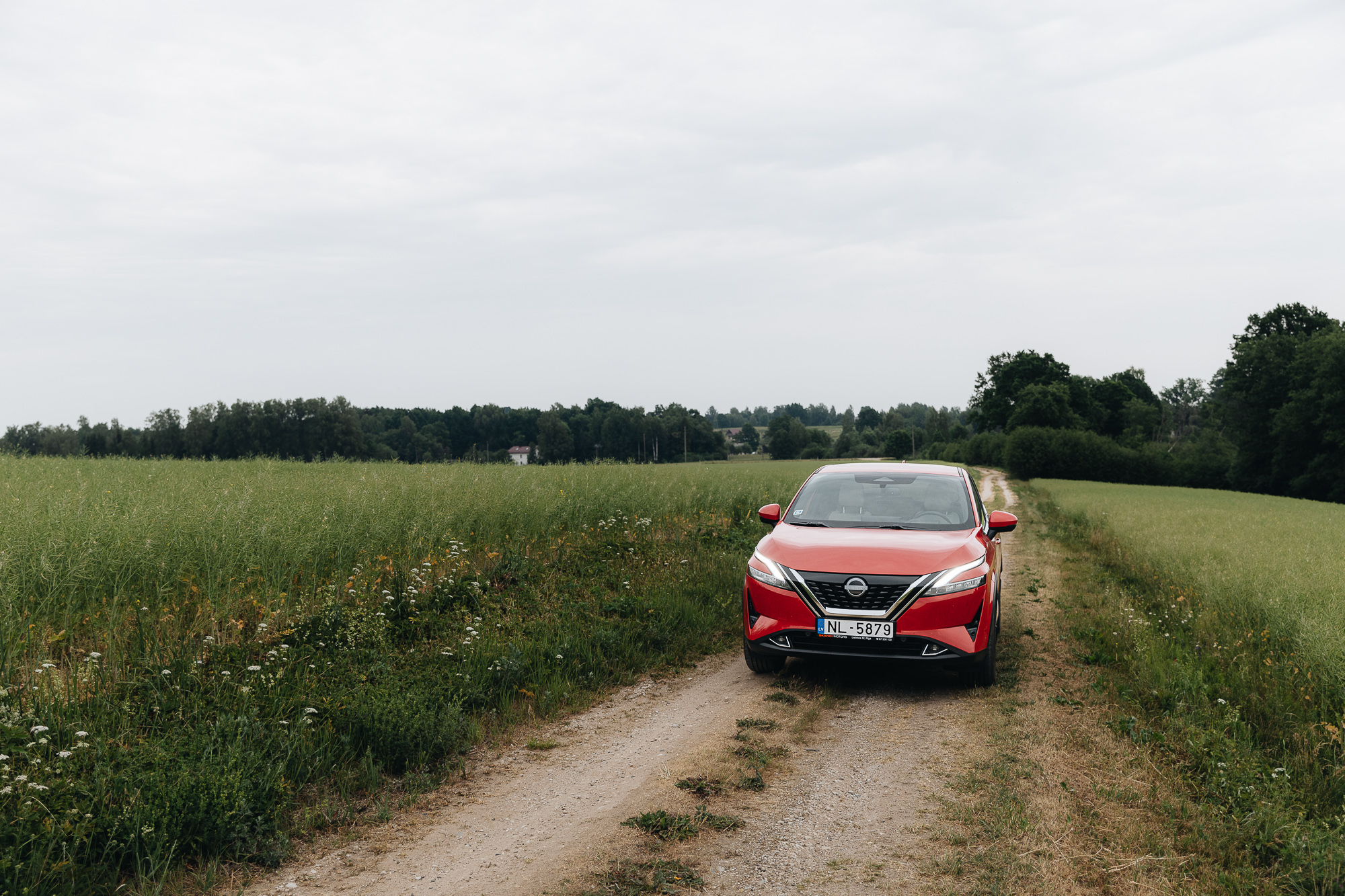 Nissan Qashqai pļavā
